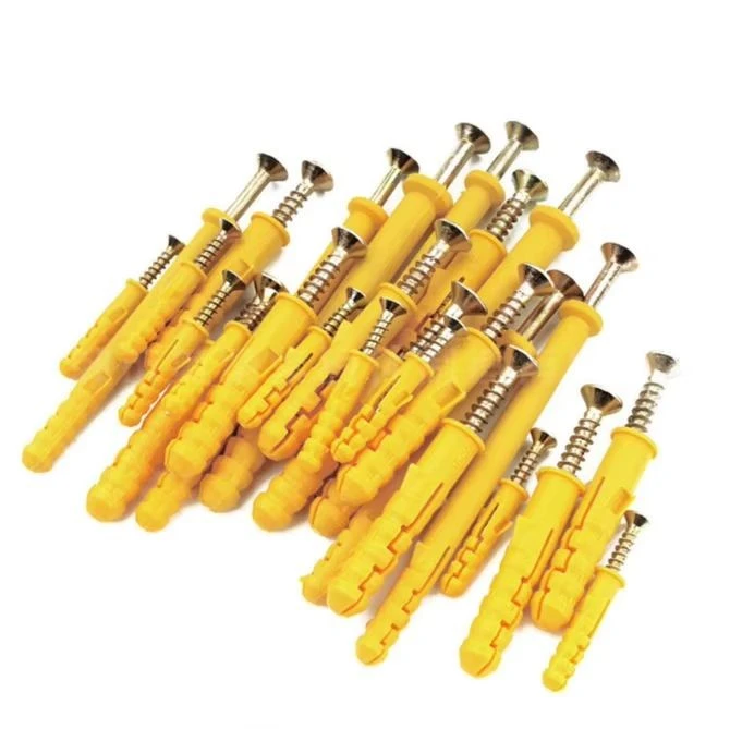 Yellow Zinc Screws With Yellow Nylon Plug factory